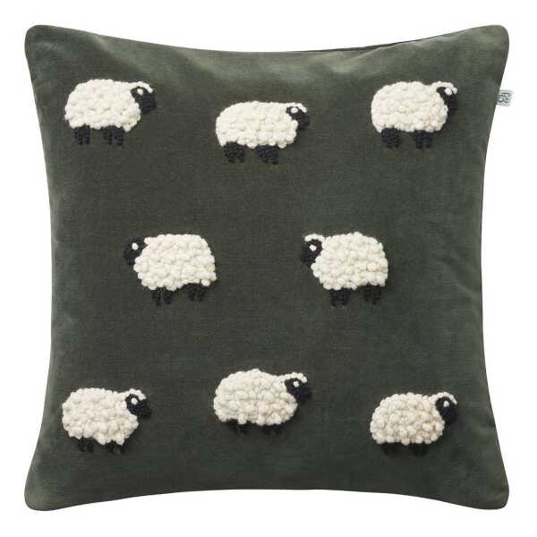 Chhatwal & Jonsson Sheep Kissenbezug 50 x 50 cm Forest Green