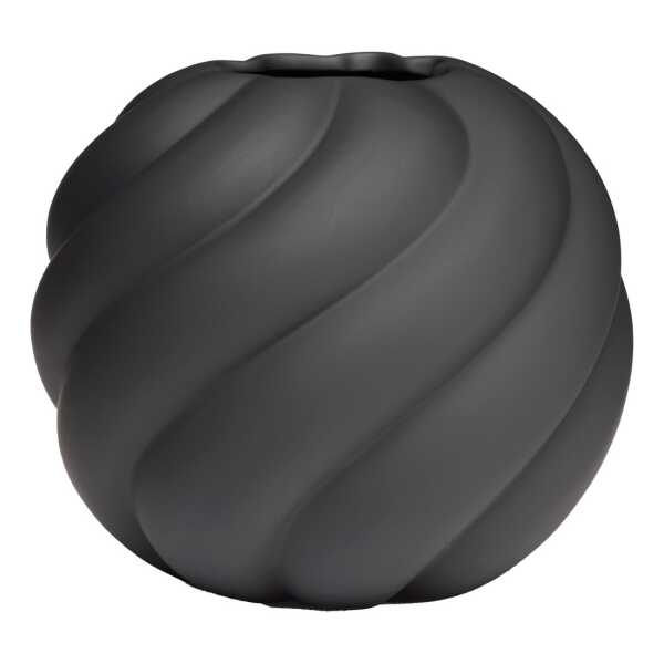 Cooee Design Twist Ball Vase 20 cm Schwarz