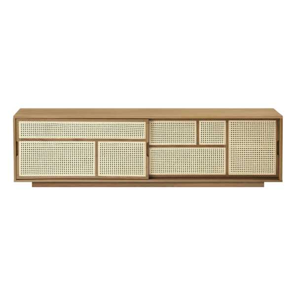 Design House Stockholm Air sideboard low Eiche, Rattan
