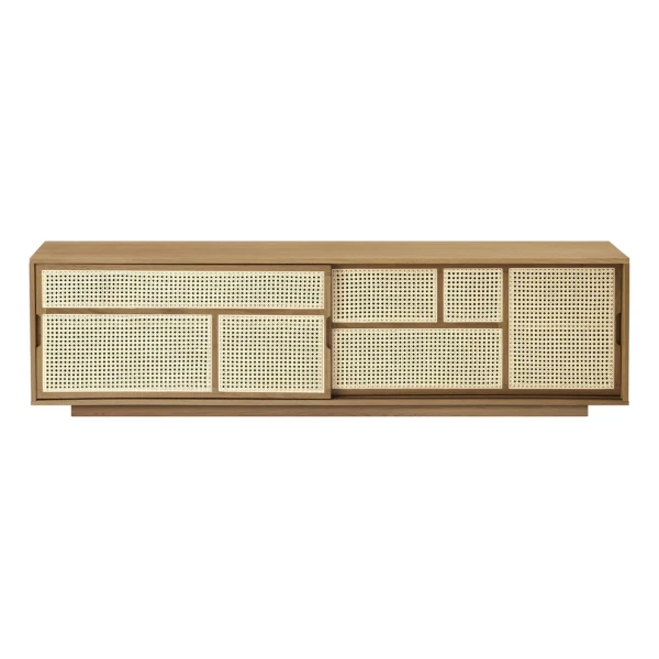 Design House Stockholm Air sideboard low Eiche, Rattan