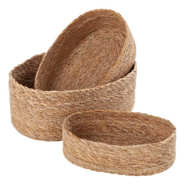 Dixie Emil Brotkorb oval 3er Pack Natural