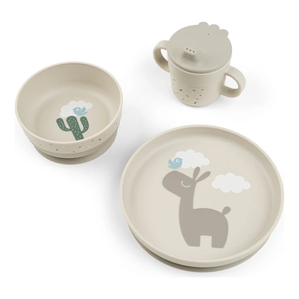 Done by deer Lalee Foodie Kindergeschirr 3 Teile Sand