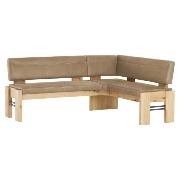Eckbank massiv Floyd ¦ beige ¦ Maße (cm): B: 203 H: 90 T: 163 Bänke > Eckbänke - Höffner