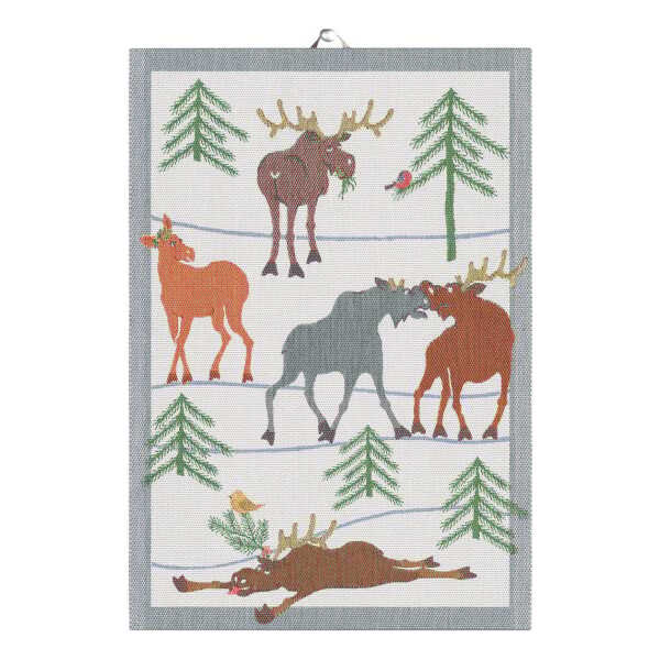 Ekelund Linneväveri Clumsy moose Geschirrtuch 35 x 50cm