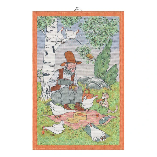 Ekelund Linneväveri Pettson & Findus Geschirrtuch Picknick