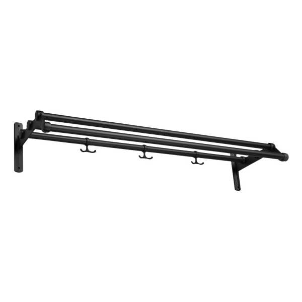 Essem Design Nostalgi 291 Hutablage 100cm Schwarz-schwarz