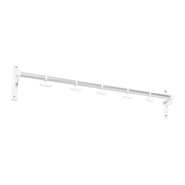 Essem Design Nostalgi Hakenleiste Aluminium, gestell weiß