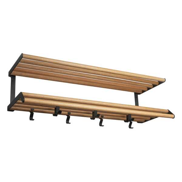 Essem Design Tamburin Hutablage 100cm Eiche-schwarz