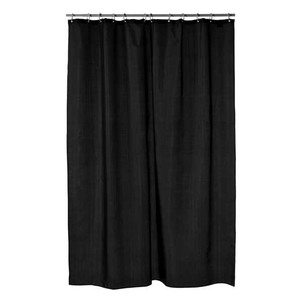 Etol Design Match Duschvorhang 200 x 240cm Extra hoch (schwarz)