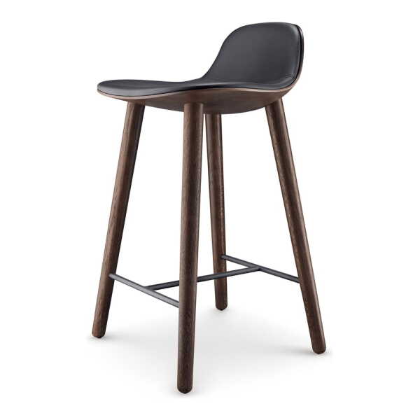 Eva Solo - Abalone Barhocker H 65 cm, Eiche geräuchert / schwarz