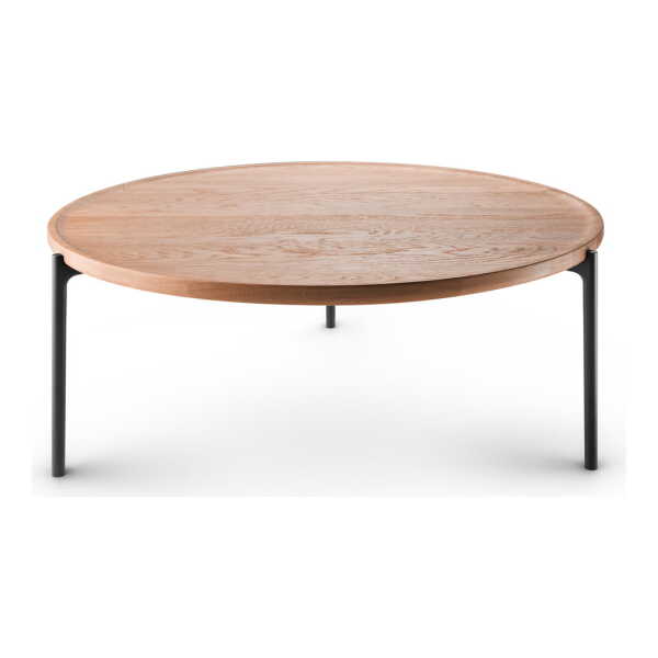 Eva Solo - Savoye Couchtisch, ⌀ 90 x H 35 cm, Eiche natur / schwarz