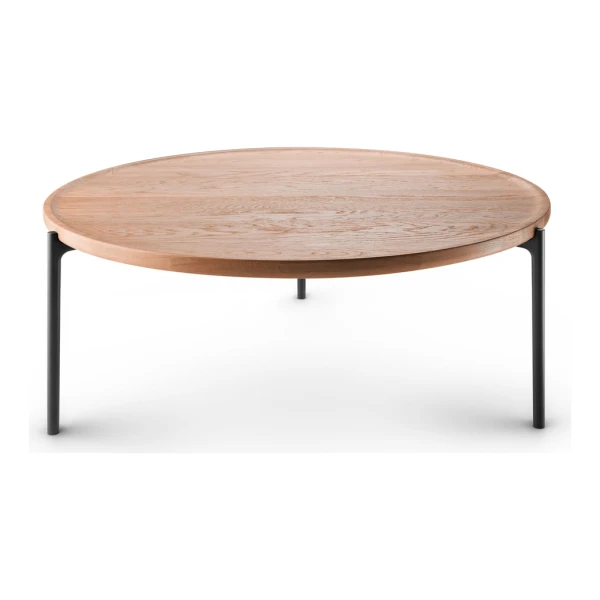 Eva Solo - Savoye Couchtisch, ⌀ 90 x H 35 cm, Eiche natur / schwarz