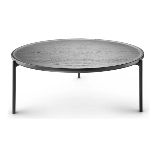 Eva Solo - Savoye Couchtisch, ⌀ 90 x H 35 cm, schwarz / schwarz