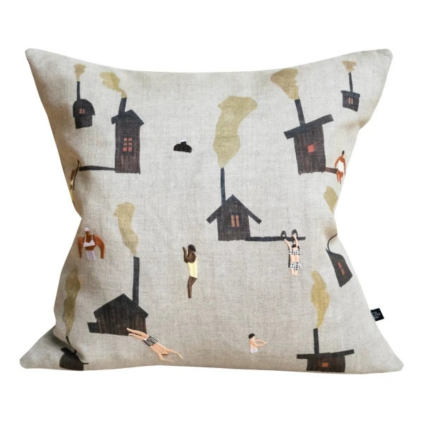 Fine Little Day Sauna Kissenbezug 45 x 45cm Beige