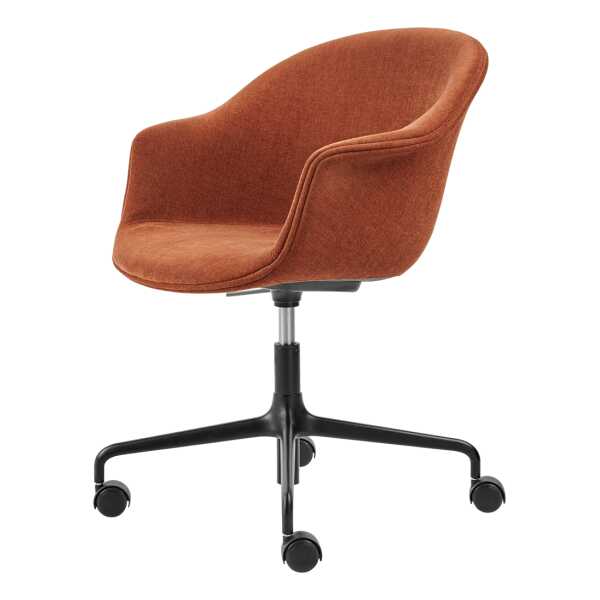 GUBI Bat Meeting Chair Bürostuhl vollständig gepolstert Belsuede special fr dedar 133-schwarze beine