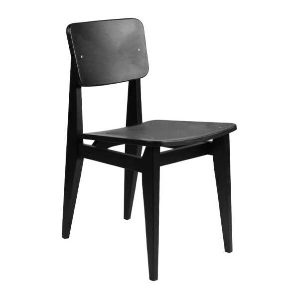 GUBI C-Chair Stuhl Black stained oak