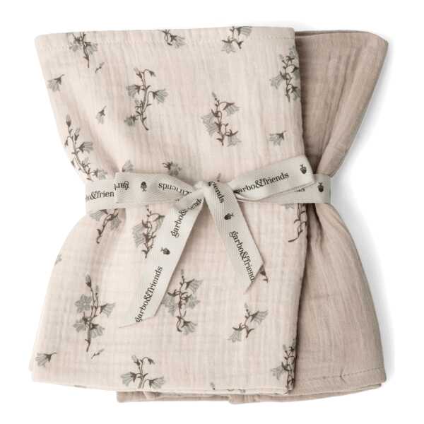 Garbo&Friends Bluebell Muslin Decke klein 2 Teile 60x60 cm