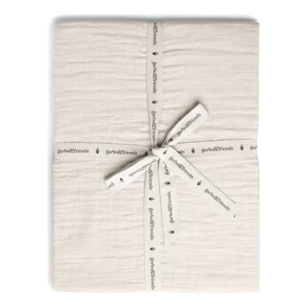Garbo&Friends Eggshell Muslin Spannbettlaken 180x200x30 cm