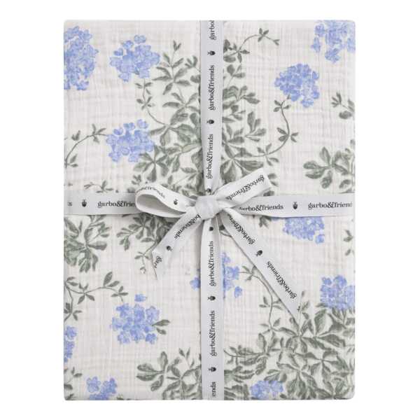 Garbo&Friends Plumbago Muslin Spannbettlaken 90x200x30 cm