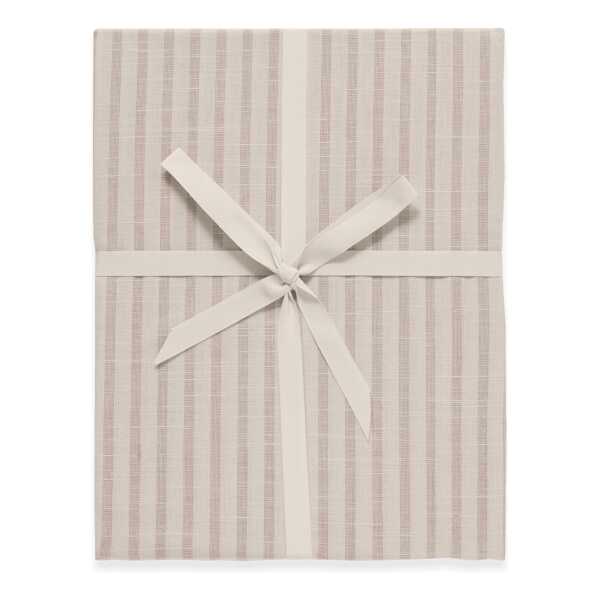 Garbo&Friends Stripe Mauve Spannbettlaken 90x200x30 cm
