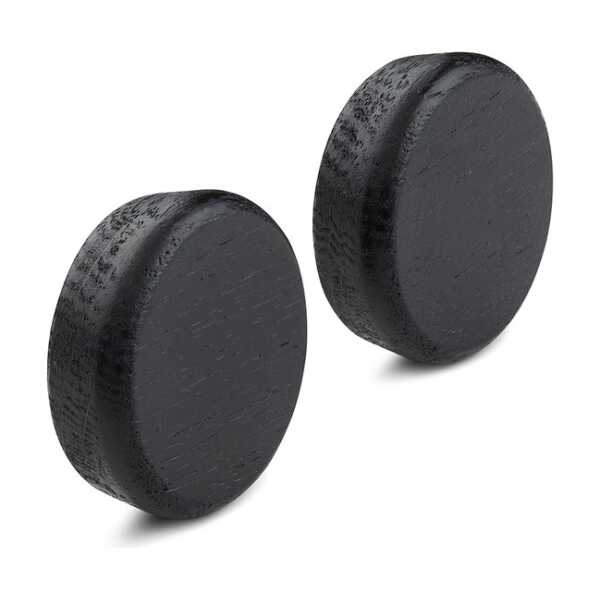 Gejst Flex Button Knöpfe für Magnetstreifen 2er-Pack Schwarzgebeitzte Eiche