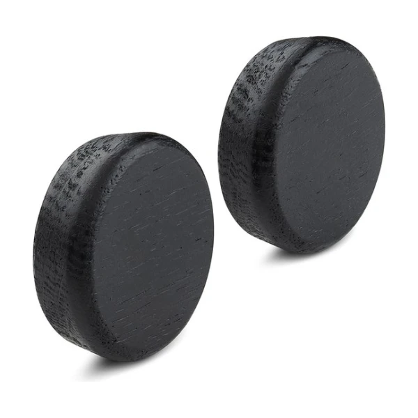 Gejst Flex Button Knöpfe für Magnetstreifen 2er-Pack Schwarzgebeitzte Eiche