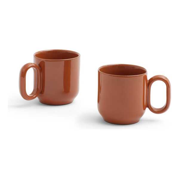 HAY Barro Becher 2er-Pack Natural