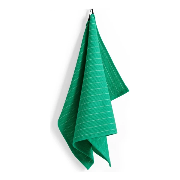 HAY Canteen Geschirrtuch 52 x 80cm Emerald pinstripe