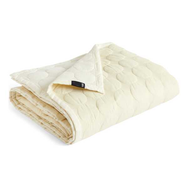 HAY Mega Dot Tagesdecke Organic 195x245 cm Ivory