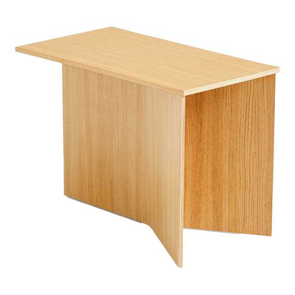 HAY Slit Oblong Beistelltisch 27,5x49 cm Lacquered oak