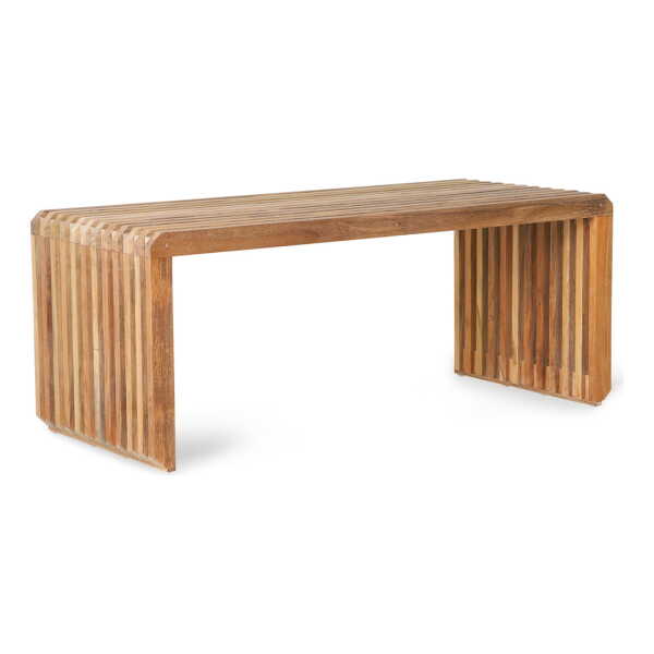 HKliving - Slatted Bank 96 cm, Teak natur