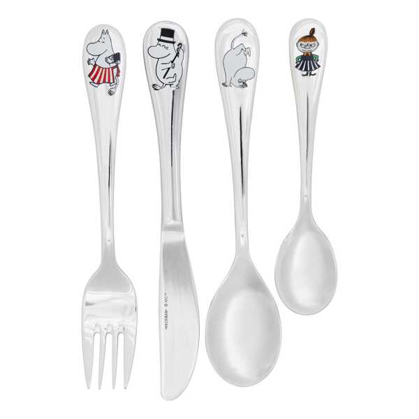 Hackman Mumin Kinderbesteck 4er Set Family