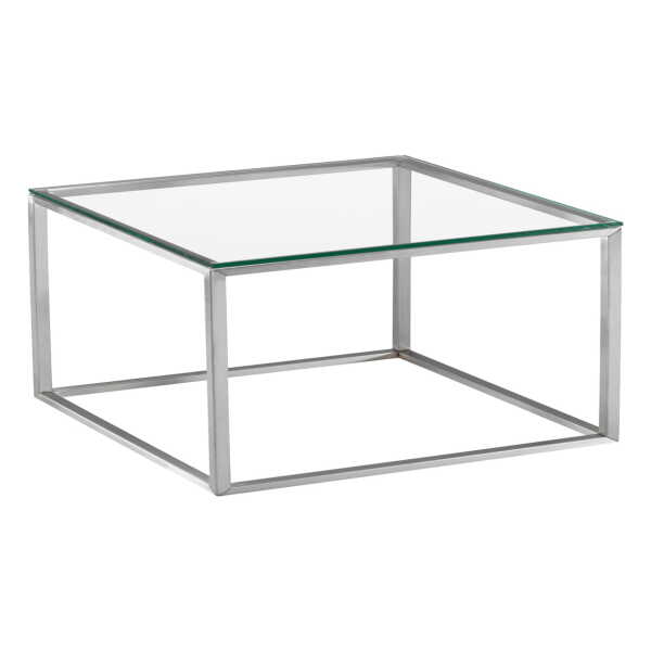 Hans Hansen - Less H 15 VA Couchtisch, Glasplatte (klar)
