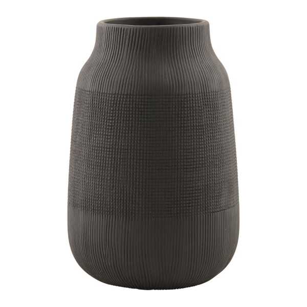 House Doctor Groove Vase Schwarz