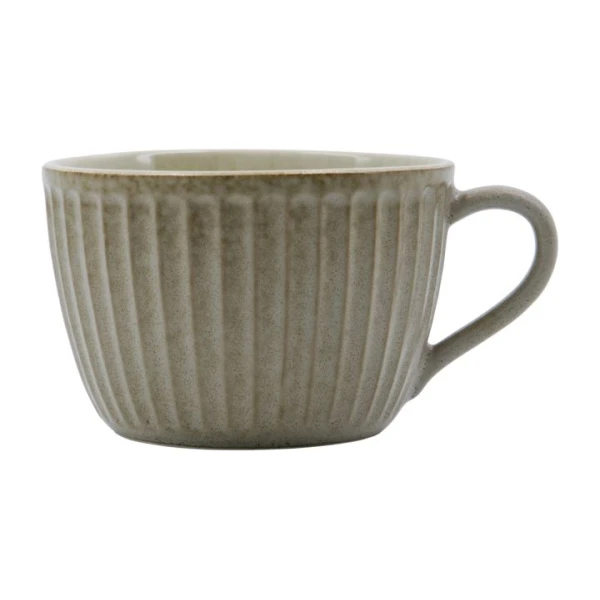 House Doctor Pleat Becher 34 cl Grau-Braun