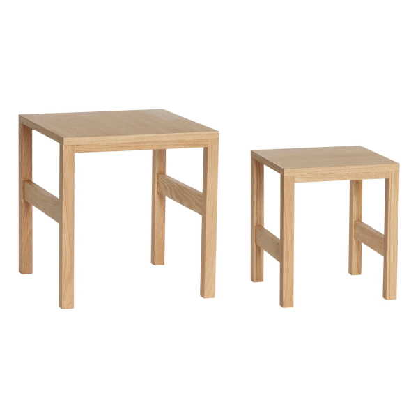Hübsch Interior - Beistelltisch 2er-Set, Eiche