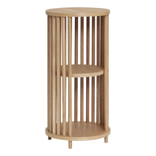 Hübsch Interior - Beistelltisch mit Streben, ⌀ 35 x H 70 cm, Eiche