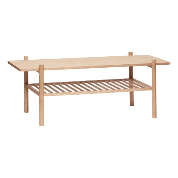 Hübsch Interior - Couchtisch mit Ablage, 120 x 57 cm, Eiche