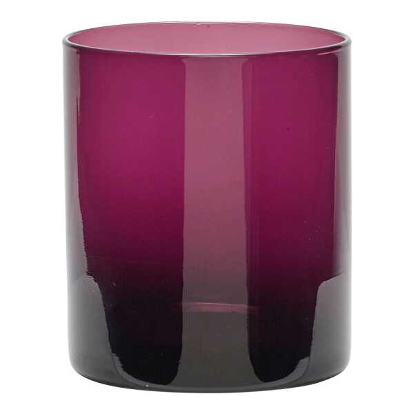 Hübsch Windlicht Ø9 cm Lila