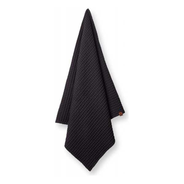 Humdakin Humdakin Waffle Badetuch 70 x 135cm Coal