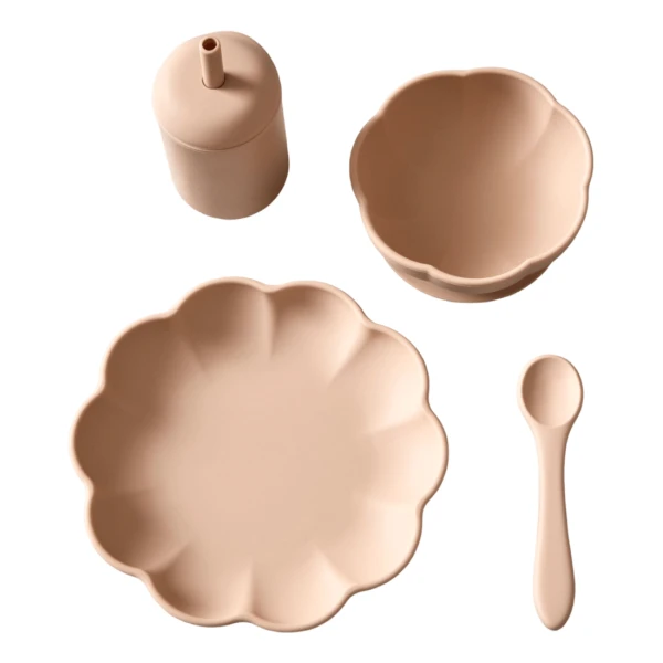 Jack o Juno Little Poppy Kindergeschirr 4 Teile Oatmeal