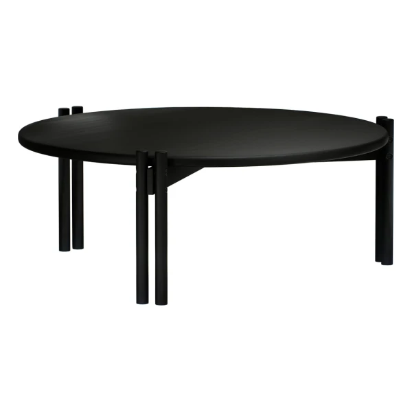 KARUP Design - Sticks Couchtisch, low ⌀ 80 cm, black night