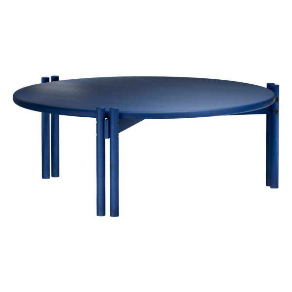 KARUP Design - Sticks Couchtisch, low ⌀ 80 cm, cobalt blue