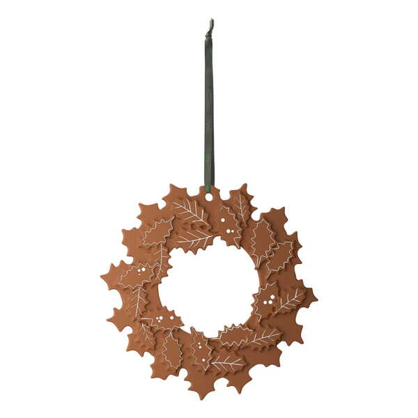 Kähler Gingerbread Weihnachtskranz Ø18,5 cm Braun