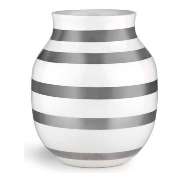 Kähler Omaggio Vase silber Mittel