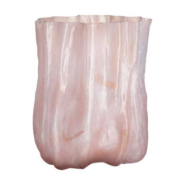 Kosta Boda Crackle Vase 27 cm Perlrosa
