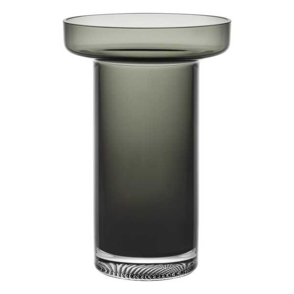Kosta Boda Limelight Rose Vase 23cm Rauchgrau