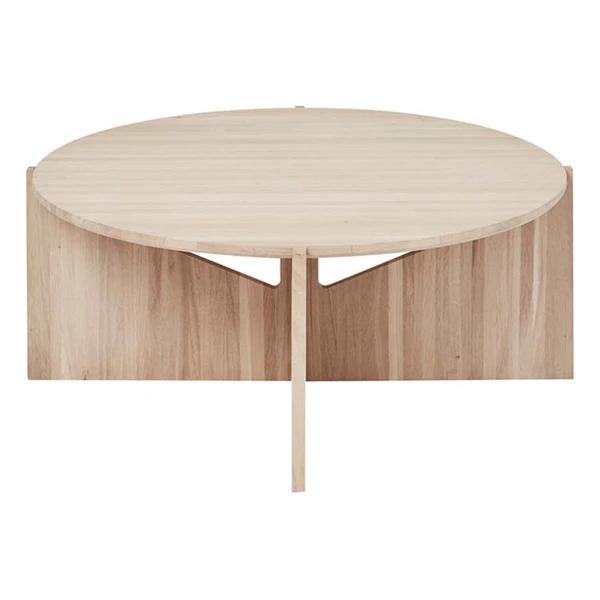 Kristina Dam Studio - Couchtisch XL, ⌀ 78 H 36 cm, Eiche