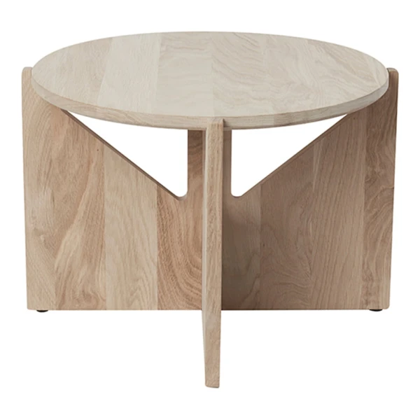 Kristina Dam Studio - Couchtisch, ⌀ 52 cm H 36 cm, Eiche
