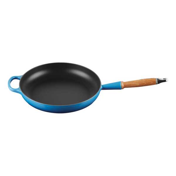 Le Creuset Le Creuset Signature Pfanne Holzgriff 28cm Azure blue